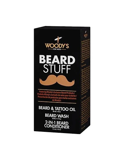 Kit de 3 accessoires pour barbe de Woody