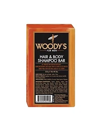 Shampoing solide pour cheveux et corps de Woody's - 227 g