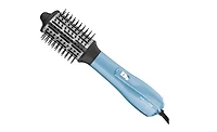 BabylissPRO Nano Titanium Medium 2-1/2" Oval Ionic Hot Air Brush, Blue/Silver, BNTHB250C