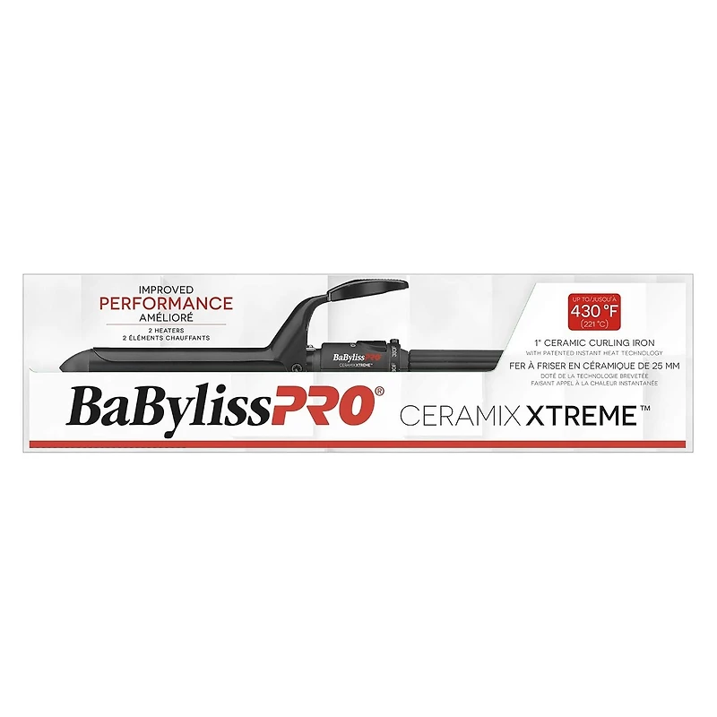BaBylissPRO Ceramix Xtreme 1" Ceramic Curling Iron, BABC100SNC