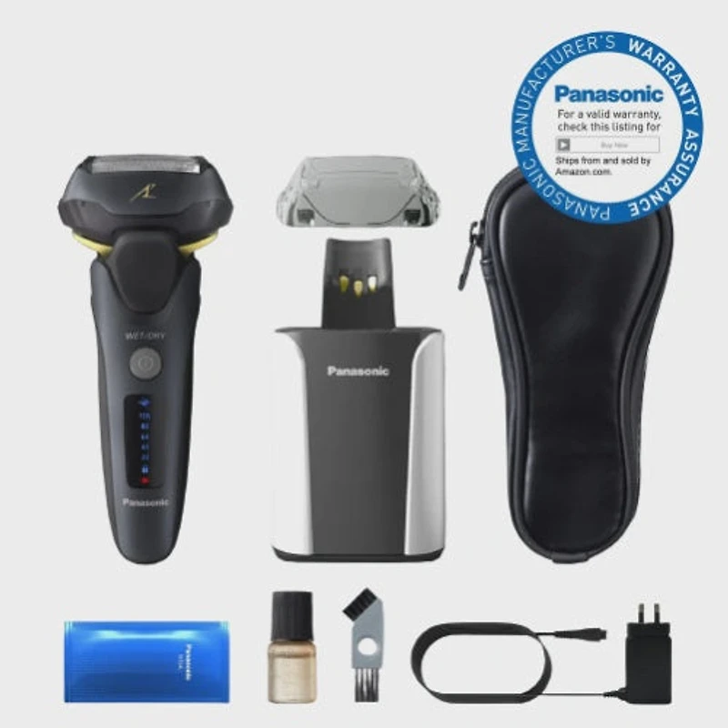 Panasonic Arc5 Blade Wet/Dry Electric Shaver with cleaning unit ESLV97