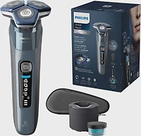 Philips Electric Shaver Series 7000, Wet & Dry with SkinIQ technology & Cable-free Quick Clean Pod, S7882/50