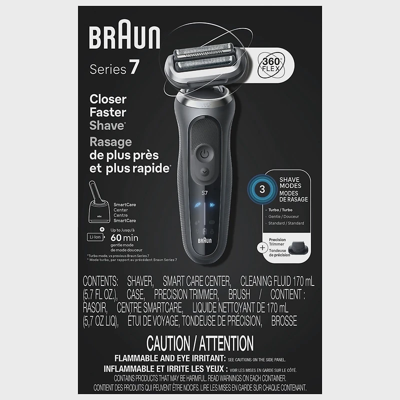 BRAUN Series 7 Shaver Grey with Smart Care Center 7171CC