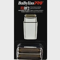 BaBylissPRO Replacement Foil Head and Cutter for FoilFX02 Double Foil Shaver (Silver), FXRF2