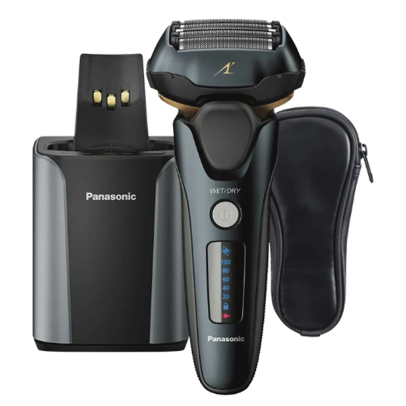 Panasonic Arc5 Blade Wet/Dry Electric Shaver with cleaning unit ESLV97