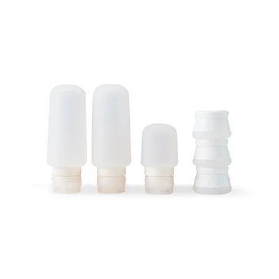 Ensemble de bouteilles voyage en silicone Tracker