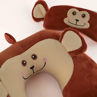 Ensemble oreiller de voyage singe et masque Tracker Youth