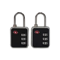 Tracker Pack of 2 TSA 3-dial lock