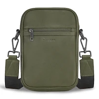 Sac à bandoulière vertical en cuir Champs Onyx