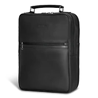 Sac à dos compact en cuir Champs Onyx