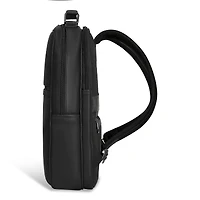Sac à dos compact en cuir Champs Onyx