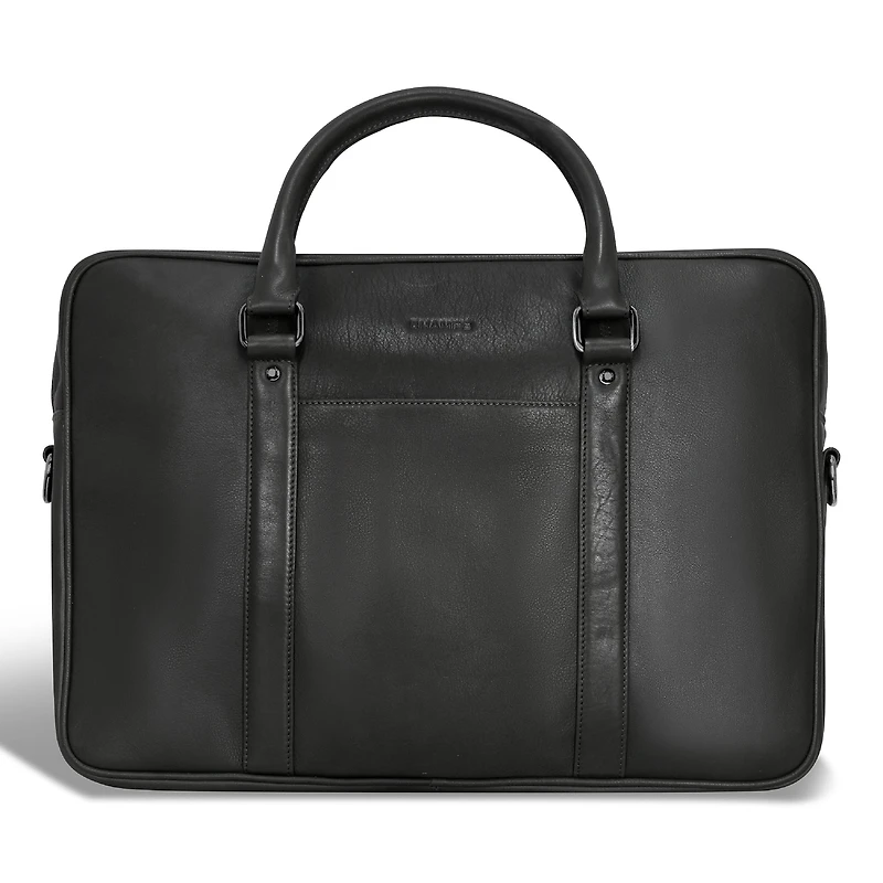 Porte-documents mince en cuir Champs Onyx