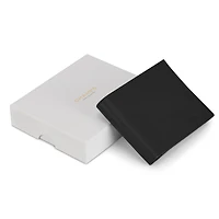 Portefeuille en cuir à volet central Champs Onyx