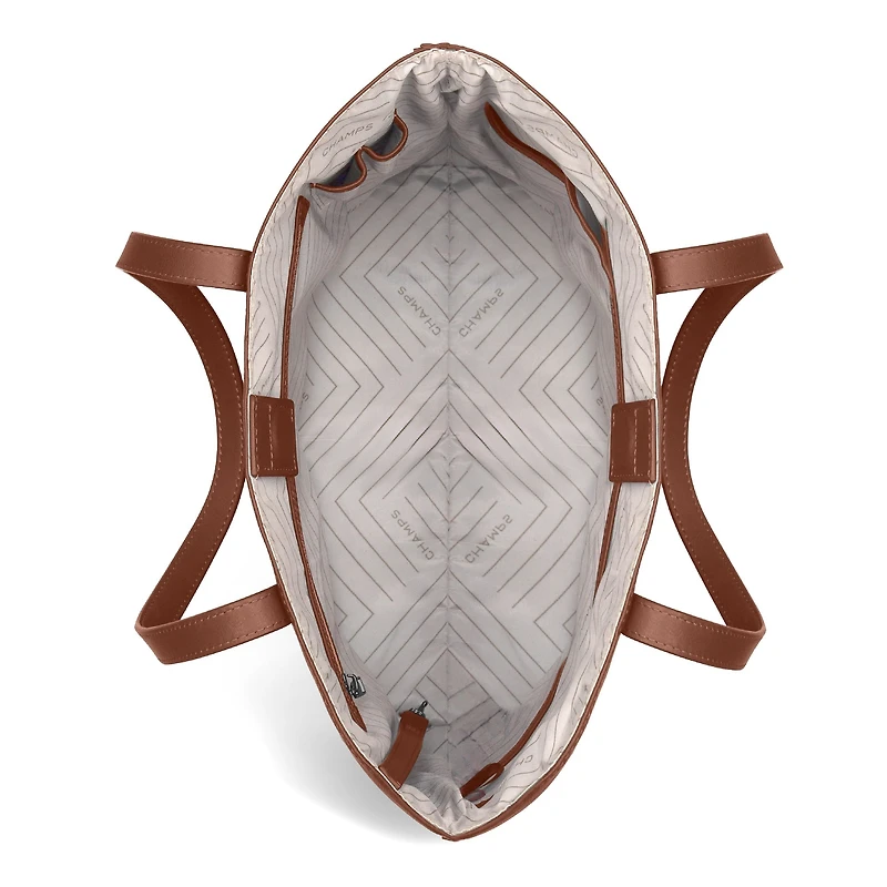 Champs Onyx Leather Vertical Tote