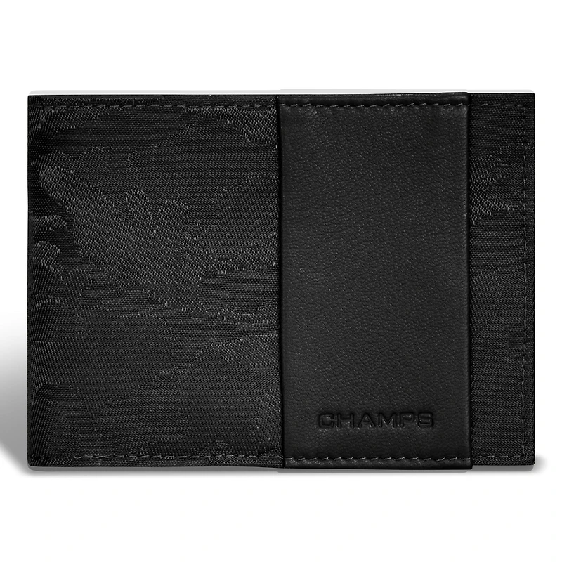 Champs Camo Leather Center Wing Wallet