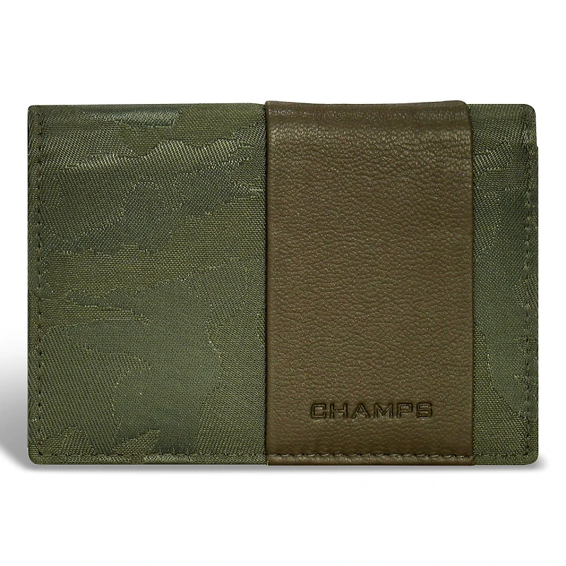 Champs Camo Leather Cardholder
