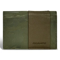 Champs Camo Leather Cardholder