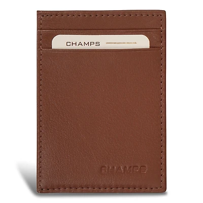 Porte-cartes hybride Champs en cuir Onyx Mag