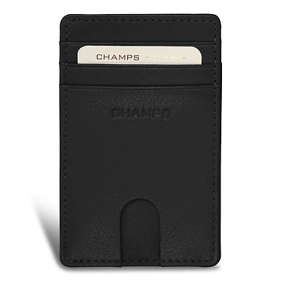 Champs Onyx Leather Access Card Case