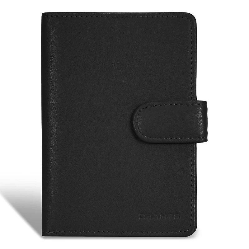 Champs Onyx Leather Passport Case