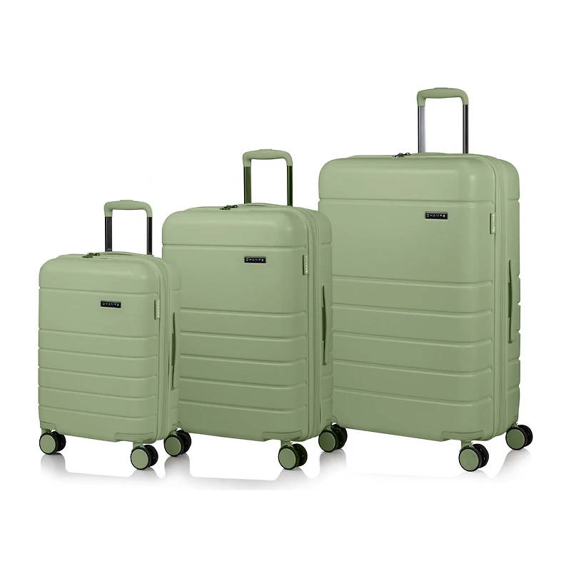 Champs Linen 3-Piece Luggage Set