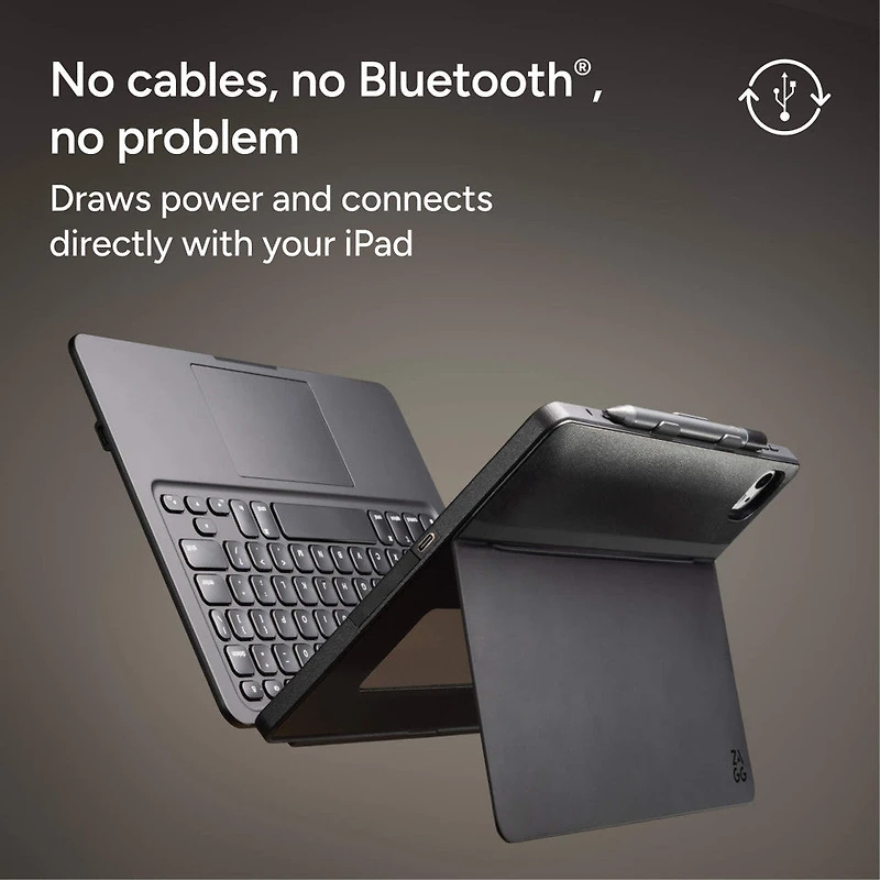 Zagg Pro Keys Connect with Trackpad for iPad Pro -inch M4