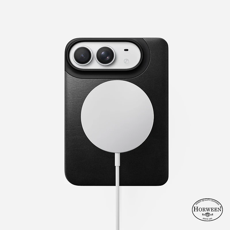 Traditional Leather Folio - iPhone Duo | Black | Horween