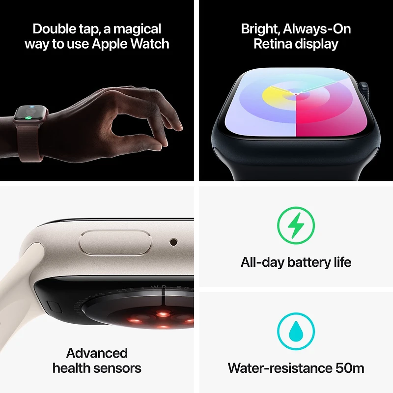 Apple Watch Series 9 41mm, GPS + Cellular, (PRODUCT)RED Aluminium Case with (PRODUCT)RED Sport Band