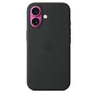 iPhone 16 Silicone Case with MagSafe - Black
