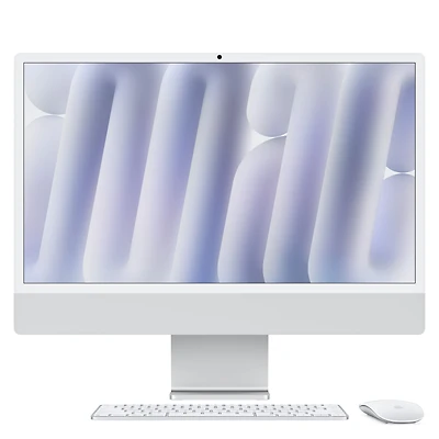 iMac (4.5K Retina, 24-inch, 2021): M1 chip with 8-core CPU and 8-core, Silver (8GB unified memory, 256GB SSD, Magic Mouse, Magic Keyboard with Touch ID)