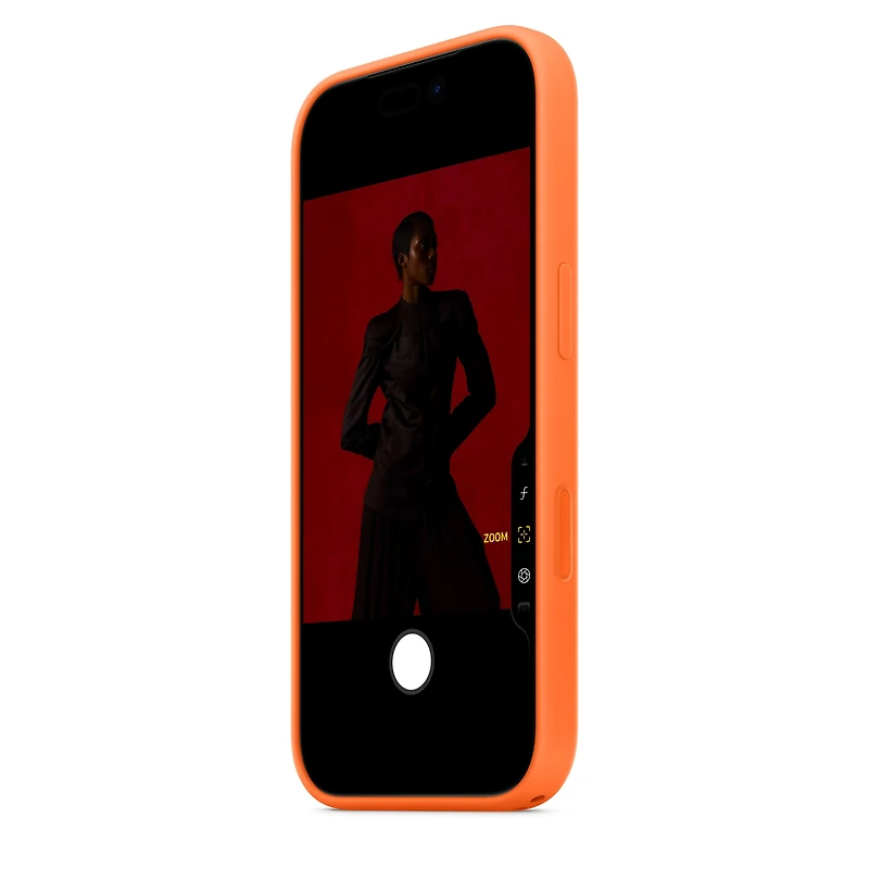iPhone 17 Pro Silicone Case with MagSafe – Orange