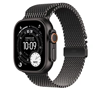49mm Black Titanium Milanese Loop - Medium