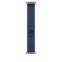 49mm Blue/Bright Blue Trail Loop – S/M - Natural Titanium Finish