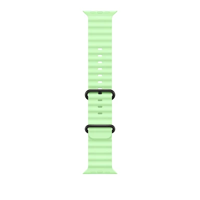 49mm Neon Green Ocean Band - Black Titanium Finish