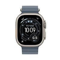 Apple Watch Ultra 3 GPS + Cellular 49mm Natural Titanium Case with Anchor Blue Ocean Band