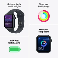 Apple Watch SE 3 GPS + Cellular 44mm Starlight Aluminium Case with Starlight Sport Band - M/L