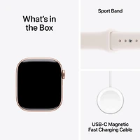Apple Watch Series 11 GPS 42mm Rose Gold Aluminium Case with Light Blush Sport Band - S/M