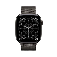 Apple Watch Series 11 GPS + Cellular 46mm Slate Titanium Case with Slate Milanese Loop - M/L