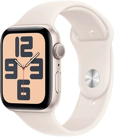 Apple Watch SE (2024) 40mm, GPS + Cellular, Starlight Aluminium Case with Starlight Sport Band