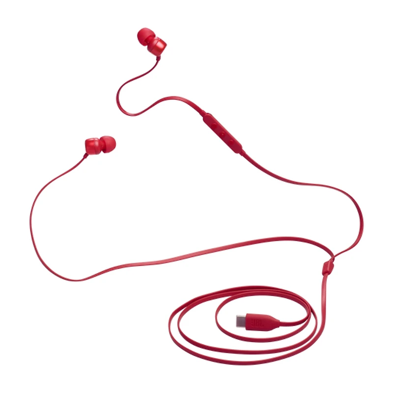 JBL Tune 310C in-Ear Wired Headphones - Red (USB-C)