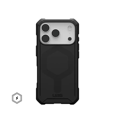 UAG Essential Armor Case with MagSafe for iPhone 17 Pro - Solid Black Opaque