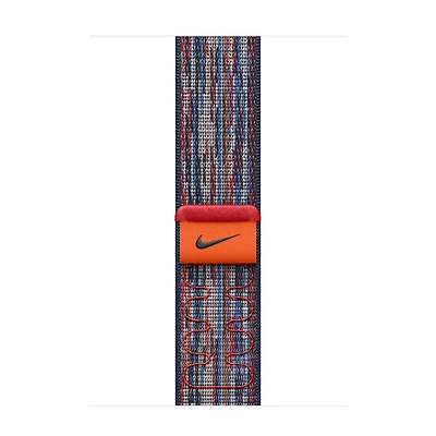 Apple - Nike Sport Loop - Blue/Red - Large Watch