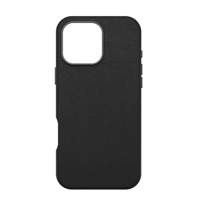 Otterbox Symmetry+ Cactus Leather Case for 16 Pro Max - Black (Noir Ash)