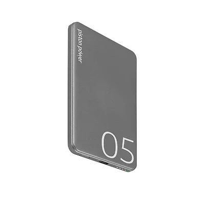 LOGiiX Piston Power 5000 mAh Aluminum Power Bank - Graphite Grey