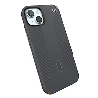 Speck Presidio2 Pro Grip Case with MagSafe/Click Lock for iPhone 16e/15/14/13 - Charcoal Grey/Cool Bronze