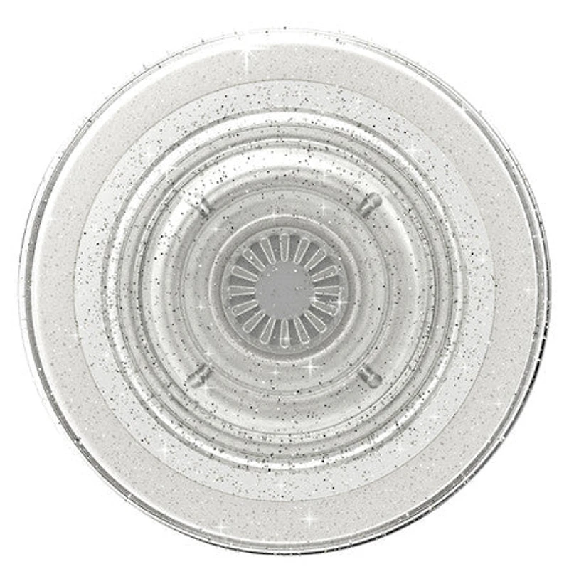 PopSockets - PopGrip For MagSafe with Magnetic Ring Adapter Clear - Clear Glitter