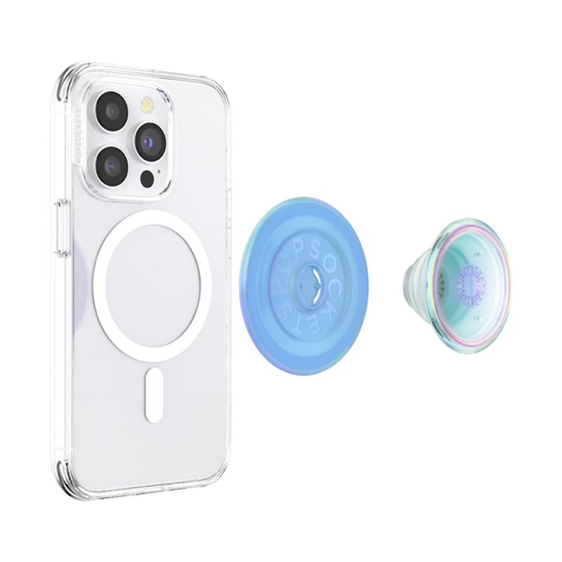 PopSockets PopGrip with MagSafe - Opalescent Blue