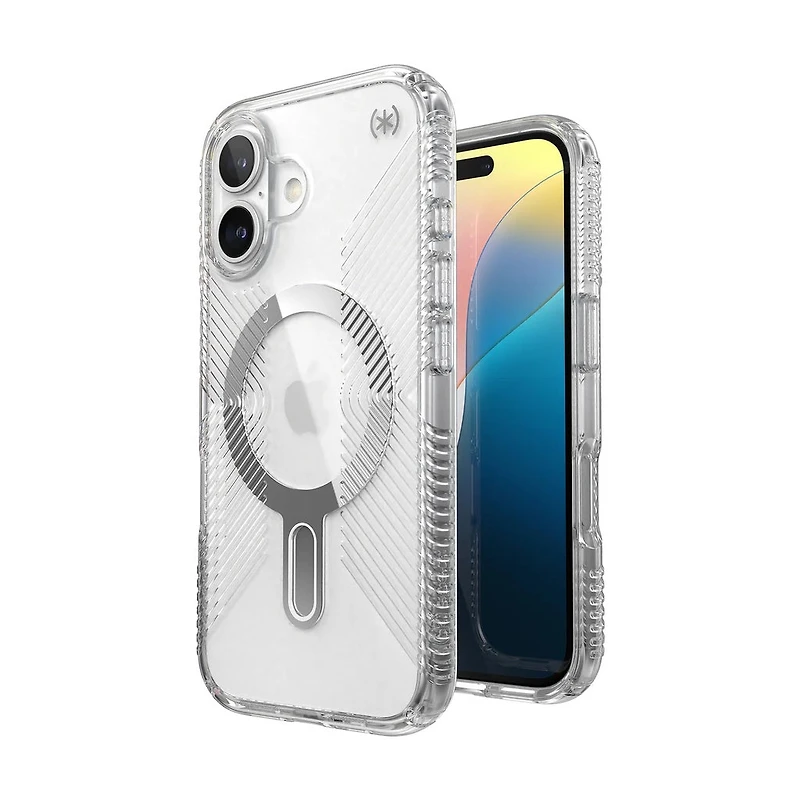 Speck Case with ClickLock/MagSafe for iPhone 16 - Grip Clear