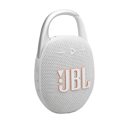 JBL Clip5 Bluetooth Speaker - White