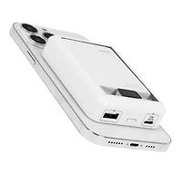 Logiix Piston Power Bank 10000 mAh Crystal MagSafe - White